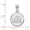 Black Bow Jewelry 14k White Gold Texas Christian Horned Frogs NCAA Medium Pendant - 2 of 3