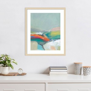 Amanti Art June Hills I by Jan Weiss Wood Framed Wall Art Print - 1 of 4