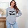 Simply Sage Market Women's I Wasn't Made For Winter Long Sleeve Graphic Tee - image 2 of 4