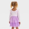 Toddler Girls' Long Sleeve Rainbow Tulle Dress - Cat & Jack™ Light Purple - image 3 of 4