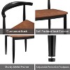 Yaheetech Set of 2 Modern Dining Chairs Armless Chairs with Metal Legs - 4 of 4
