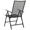 vidaXL Folding Mesh Chairs 4 pcs Steel Anthracite - 4 of 4