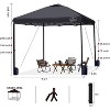 Cesicia 10x10 FT Light Blue Pop Up Commercial Canopy Tent with Adjustable Legs, Air Vent, Carry Bag & Sandbags - 2 of 4