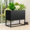Wooakway Outdoor/Indoor/Decor Metal Elevated Raised Garden Bed Planter Box Planter Pots Cachepot Nursery Pot - 3 of 4