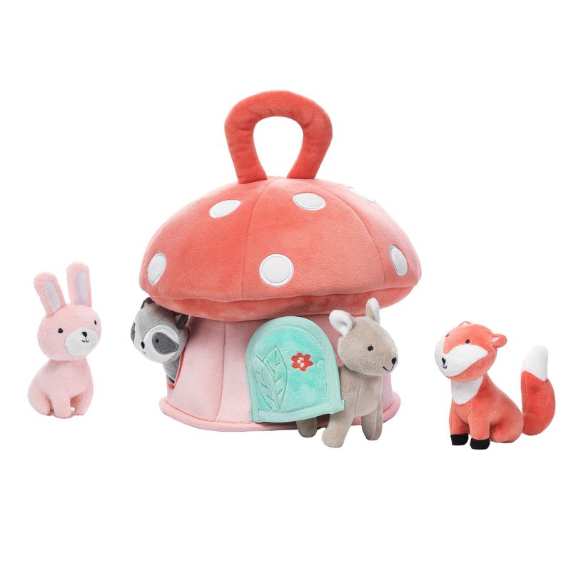 Lambs & Ivy Interactive Plush Mushroom House with Stuffed Animal Toys, 2 of 6