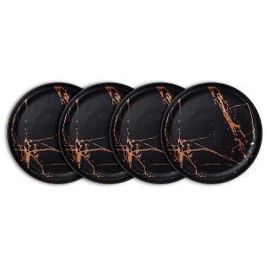 Stone Lain Zora Porcelain 4 Piece Salad Dinner Plate Set, Serving