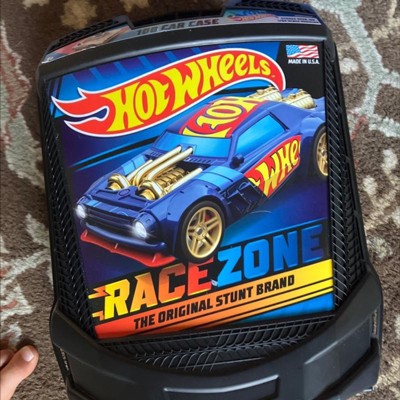 Hot Wheels Blue Diecast Portable Heavy Rolling Storage Case Holds 100 on sale Cars