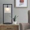 Kittery Industrial Styled (Includes LED Light Bulb) Table Lamp with Black Base and Clear Shade - Ink+Ivy - 2 of 4
