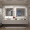 Apmir Super Bright 192 LEDs/m Front LED Lighted Anti-Fog Tempered Glass Bathroom/Vanity Mirror with ETL & 3-Year Warranty - 4 of 4