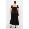 CITY CHIC | Women's Plus Size Daydreamer Print Top - black - 16W - 3 of 4
