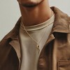 Ross-Simons Men's 18kt Gold Over Sterling Italian Horn Pendant Necklace - 2 of 3