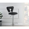 NicBex Adjustable Bar Stools Set of 2,Gas lift Counter Height Bar Stools with Chrome Base,Barstools with Faux Leather,Bar Chairs for Home,Bar - 3 of 4