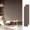SMARTSTANDARD 105.9 in. x 20.47 in. x 0.9 in. Slat Wood Acoustic Sound Absorbing 3D Decorative Wall Paneling, 2-Pack - 2 of 4