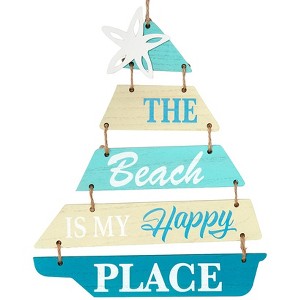 The Lakeside Collection The Sea Decor - Sailboat Wall Sign - 1 of 3