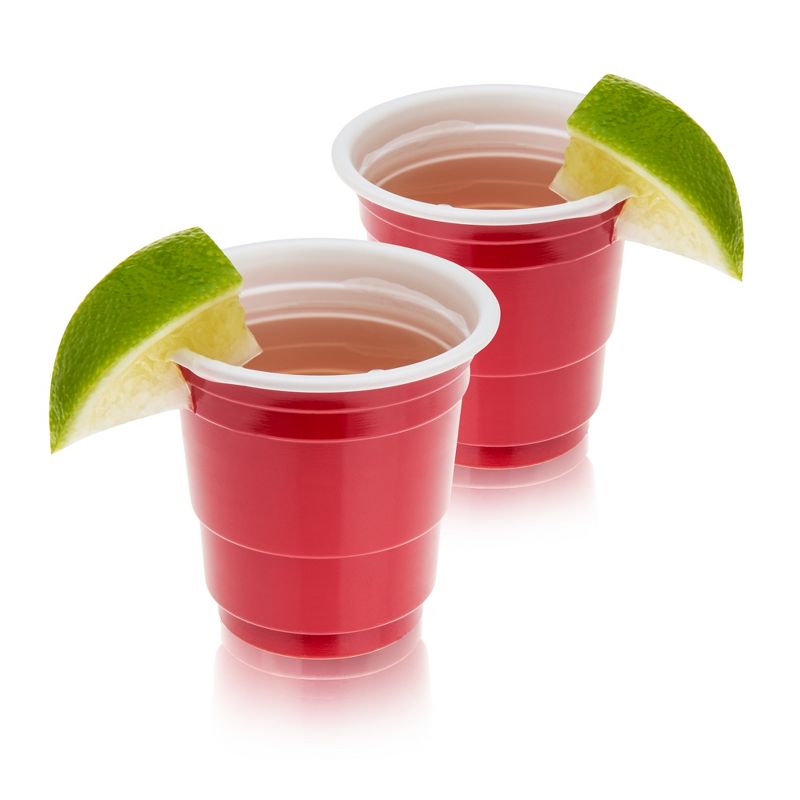 True Red Party Shot Glasses, Plastic Cup Shot Glasses, Disposable Shot Glasses, Shot cups for Party, Jello Shot Glasses, Set of 20, 1.5oz, Red, 4 of 6