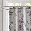 SEVOBAL Shower Curtain Cherry Blossom Design 100 Percent Cotton Machine Washable for Modern Bathroom Decor, Purple, 72"*72"*0.13" - 2 of 4