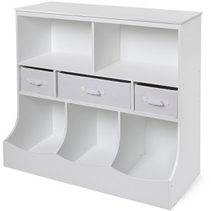Badger Basket Combo Bin Storage Unit with Three Baskets - 1 of 4