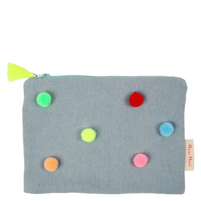 Meri Meri Chambray Pompom Pouch