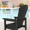 Karl Home | 28.7 in. HDPE Outdoor Tall Adirondack Bar Chair With Cup Holder - 4 of 4