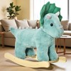 Mshliw Plush Rocking Horse with Realistic Sounds, Ride-On Dinosaur Toy for Kids Aged 3-6, Soft & Sturdy Rocker, Halloween gift - 4 of 4
