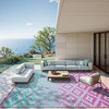 Lahome Ombre Outdoor Area Rug-Geometric Reversible Mat for Patio, Balcony, Deck, Backyard, or RV Camping - 3 of 4