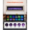VEVOR 72 in Electric Fireplace,Wall Mounted Recessed Fire Place with Remote Control,Timer, 1500W,Adjustable Flame Color Brightness,Touch Screen,Black - 4 of 4