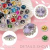 Unique Bargains DIY Craft Clothing Shoe Hat Bag Button Decor Claw Gem Rhinestones 32 Pcs - 3 of 4