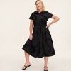 Women's Ribbon Short Sleeve Midi Shirtdress -  kate spade new york x Target Black - 3 of 4