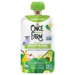 Once Upon a Farm Bananas for Apples & Greens Organic Smart Blend Kids' Snack - 3.5oz