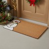 HomeRoots 24" X 36" Brown White And Red Christmas Snowman Outdoor Coir Door Mat - 2 of 4