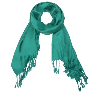CTM Women's Classic Pashmina Style Shawl Wraps - 1 of 4