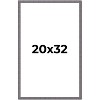 PosterPalooza | Textured Grey Picture Frame - UV Acrylic, Foam Board Backing, Hanging Hardware - 2 of 4