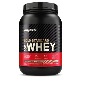 Optimum Nutrition Gold Standard 100% Whey Protein Powder, Chocolate Hazelnut, 2 Pound (Packaging May Vary) - 1 of 4