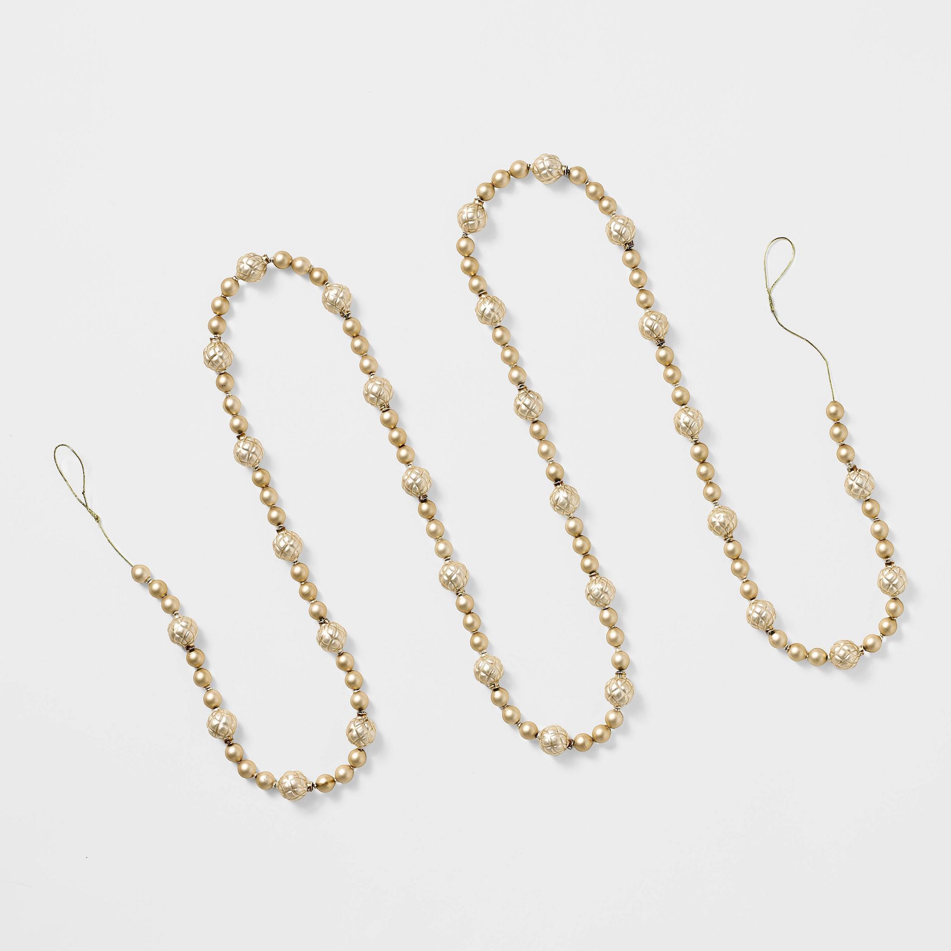 96" Brass and Glass Beaded Garland - Threshold™ designed with Studio McGee: