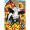 Briarwood Lane Garden Flag 12x18 For Outdoor Happy Cow Summer For Summer Garden Flag Flags For Outside - 3 of 4