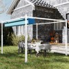 10' x 10' Retractable Pergola, UPF30+ Patio Pergola - 2 of 4