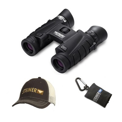 Steiner 8x24 Tactical Binoculars with Cap and Microfiber Lens Cloth Pouch