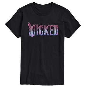 Men's - Wicked - Floral Ombre Logo Short Sleeve Graphic T-Shirt - 1 of 4