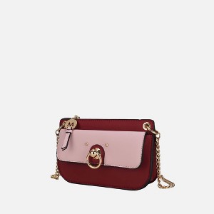 MKF Collection Jill Vegan Leather Color Block Crossbody Handbag by Mia K - 1 of 4