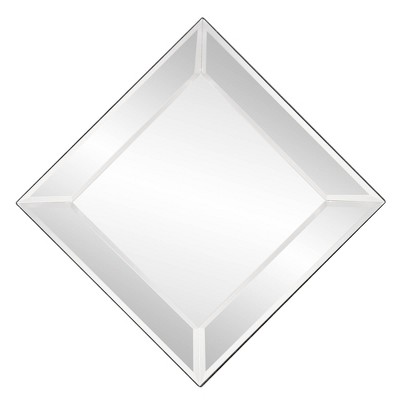 Howard Elliott 24" Square Silver Wood Framed Wall Mirror
