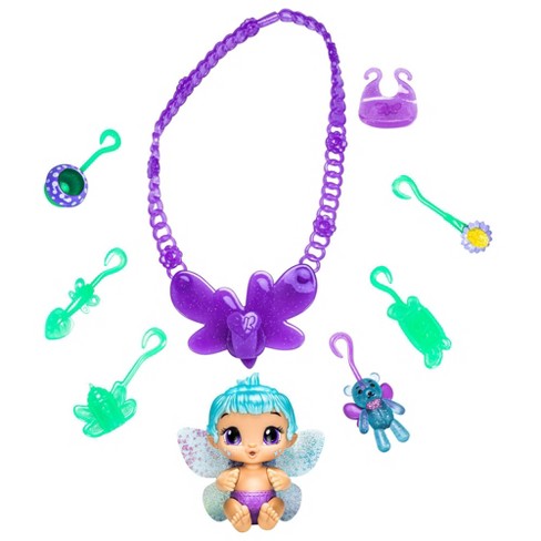 Baby Alive Glo Pixies Minis Carry ‘n Care Necklace Lilac Pearl Baby Doll - image 1 of 4
