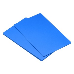 Unique Bargains Smooth Laser Engraving Metal DIY Gift Craft Business Cards 5 Pcs - 1 of 4