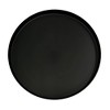 The Urban Port 12" Side End Table Vintage Sleek Pillar Base Round Tray Top Matte Black - 3 of 4