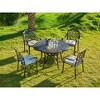 ARTPLAN Outdoor Chair Cushions for Patio Furniture, Waterproof Outdoor Cushions, Round Corner Patio Chair Cushions Set of 4 with Ties,16"x18.5"x3" - 2 of 4