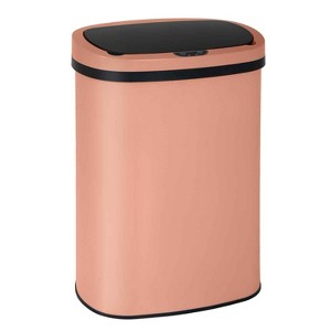 FDW Kitchen Trash Can with Lid, 13 Gallon Automatic Garbage Can for Bathroom Bedroom Home Office 50 Liter Touch Free Stainless Steel Waste Bin - 1 of 4