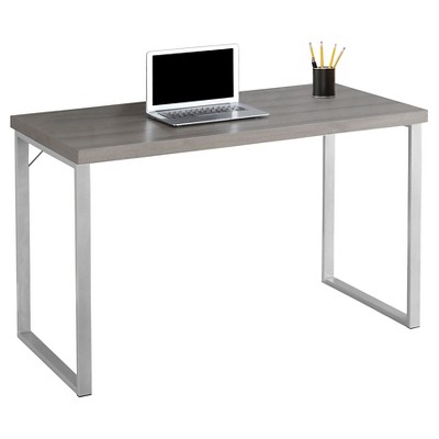 Monarch Specialties Computer Desk, White/Silver