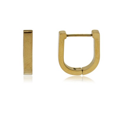 Slate by Rebl U-Shape Hoop Earring  Stainless Steel, 14.3x16.5mm