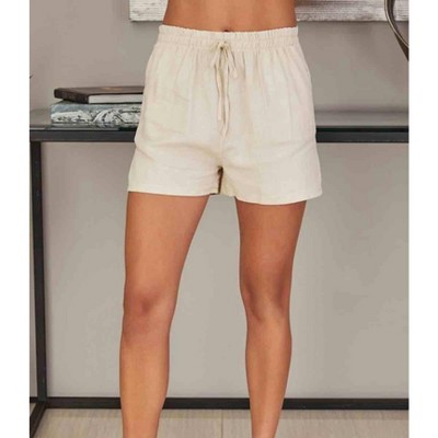 Women's Wo's Linen Summer Short With Pockets - Venti6