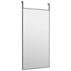 vidaXL Door Mirror Black 19.7 in.x39.4 in. Glass and Aluminum - 3 of 4
