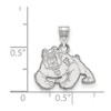 Black Bow Jewelry 14k White Gold California State Fresno Bulldogs NCAA Small Pendant - 2 of 3